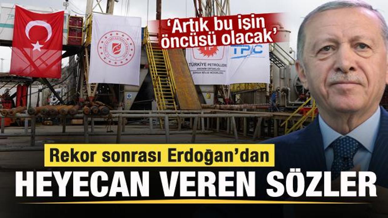 Rekor sonrası Başkan Erdoğan'dan açıklama: Artık bu işin öncüsü olacak
