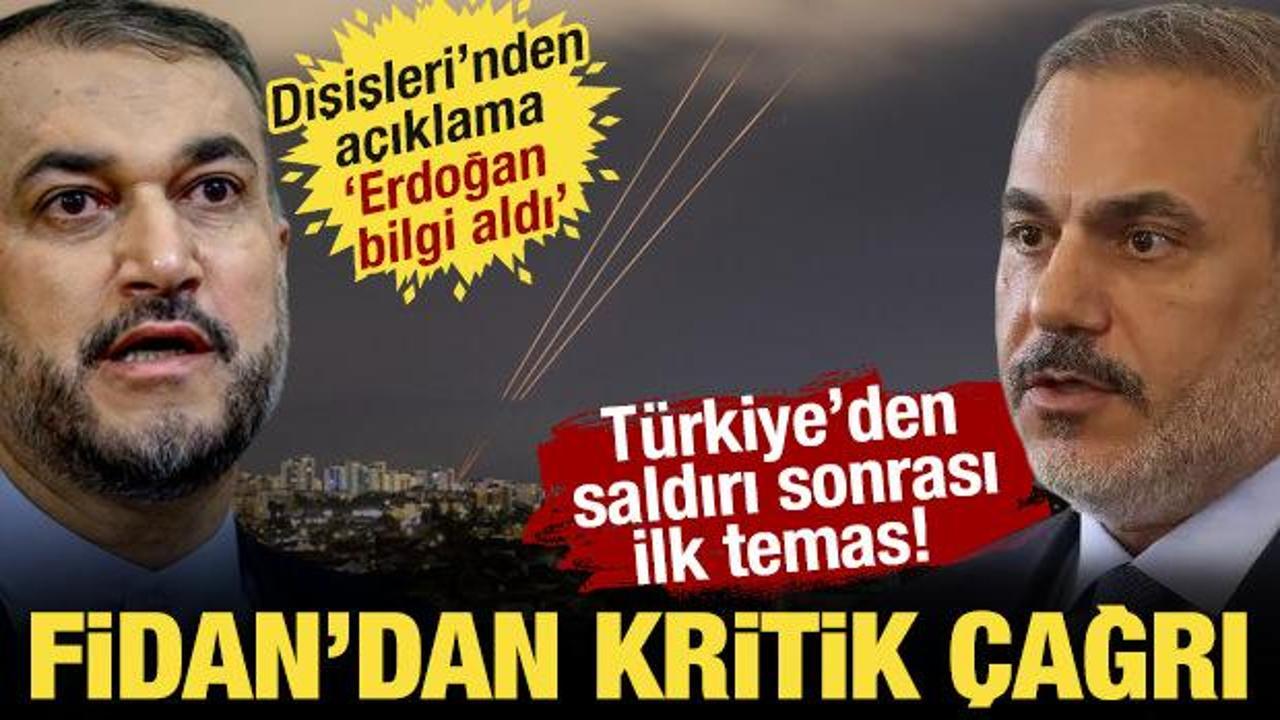 Saldırı sonrası Bakan Fidan, İranlı mevkidaşıyla g&ouml;r&uuml;şt&uuml;! Dışişleri'nden a&ccedil;ıklama 
