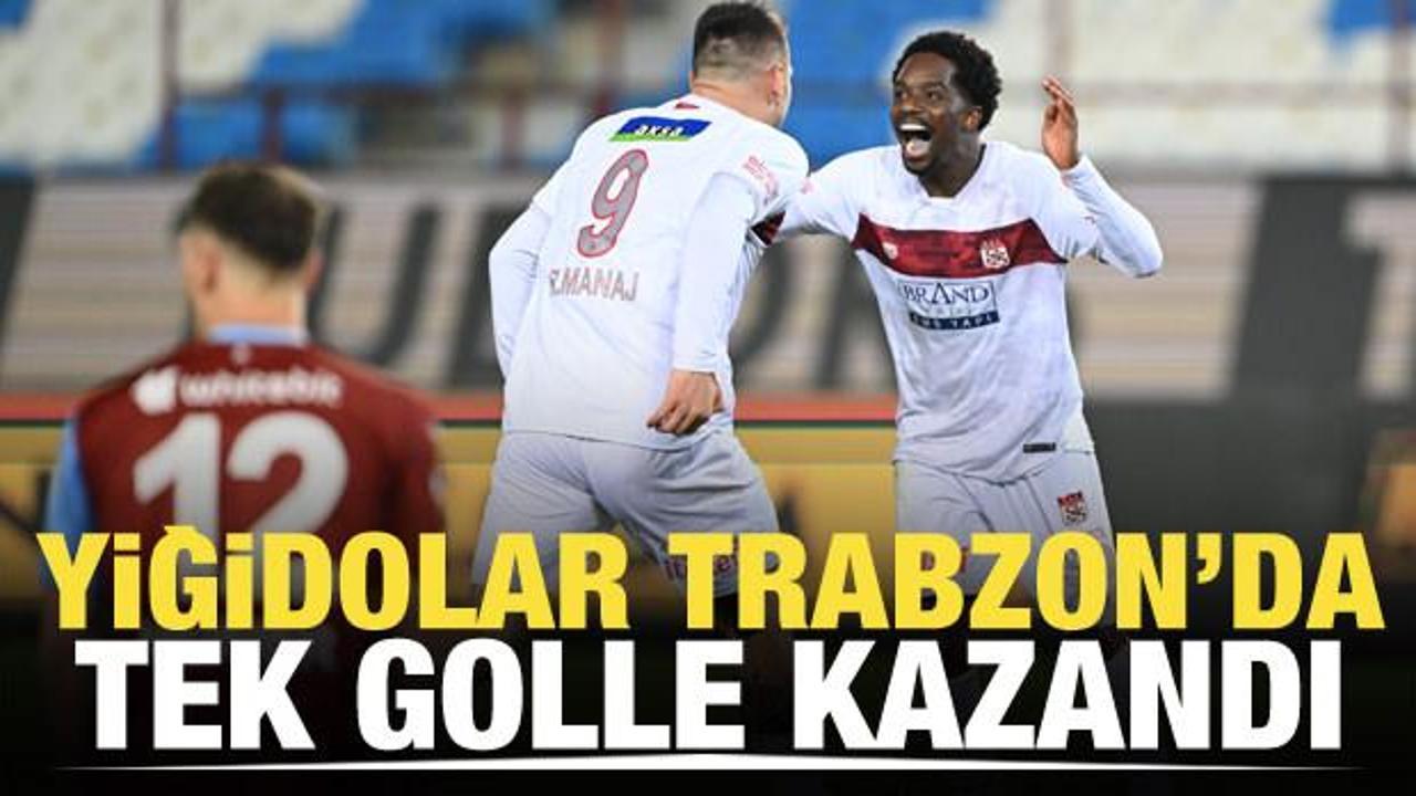 Yiğidolar Trabzon'da tek golle kazandı