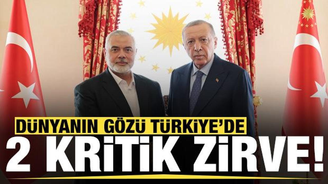 Dolmabahçe'de önemli görüşme! Cumhurbaşkanı Erdoğan, Haniye'yi kabul etti - Haber 7 GÜNCEL
