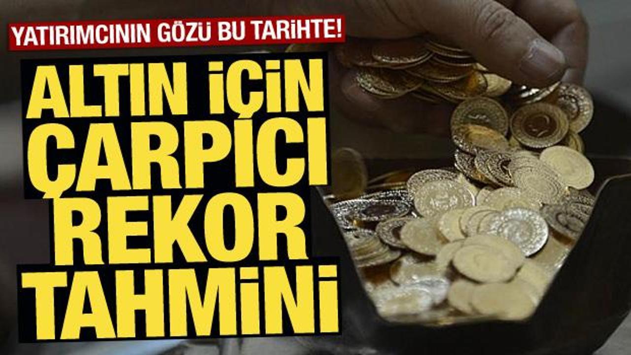 Ekonomistten &ccedil;ok &ccedil;arpıcı altın tahmini