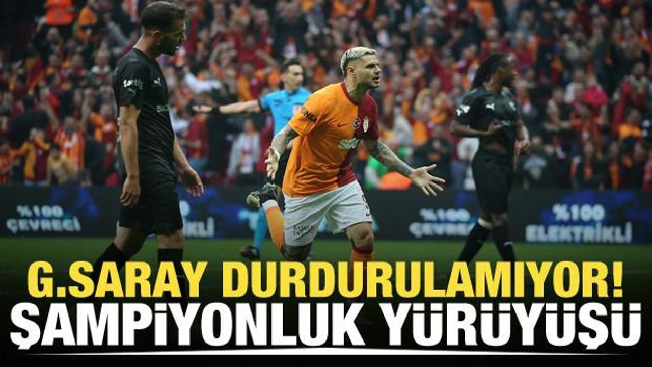 Galatasaray şampiyonluk yürüyüşünü sürdürdü