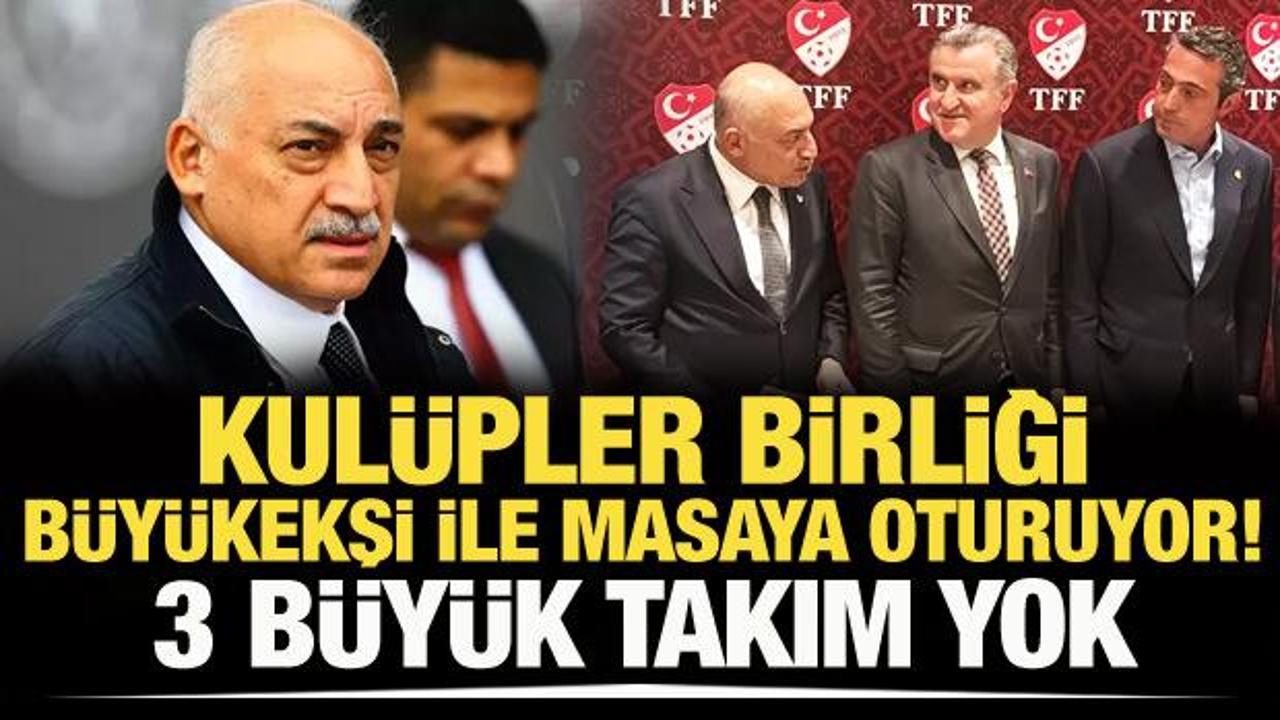 Kul&uuml;pler Birliği, Mehmet B&uuml;y&uuml;kekşi ile masaya oturuyor: 3 b&uuml;y&uuml;k takım yok