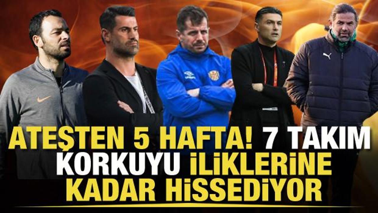 K&uuml;me d&uuml;şme hattı alev aldı! 7 takım korkuyu iliklerine kadar hissediyor