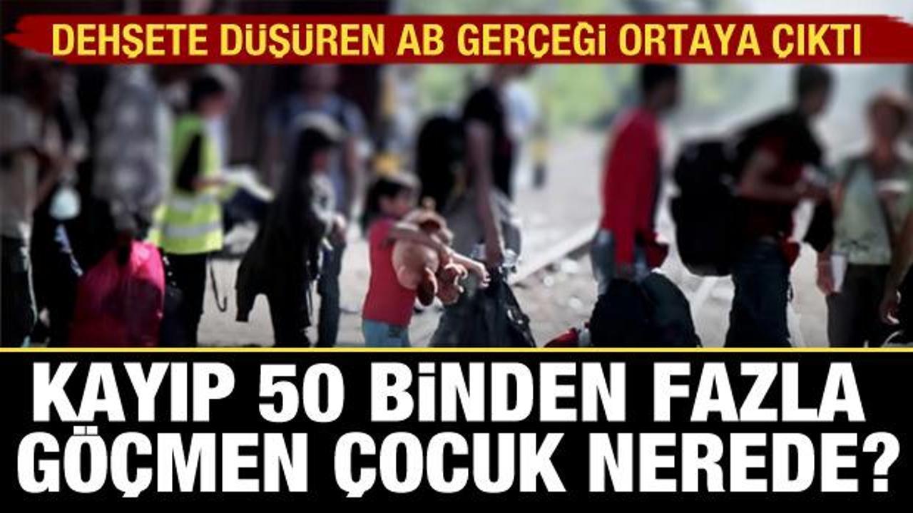 Avrupa'ya son &uuml;&ccedil; yılda gelen 50 binden fazla refakatsiz g&ouml;&ccedil;men &ccedil;ocuk kayboldu