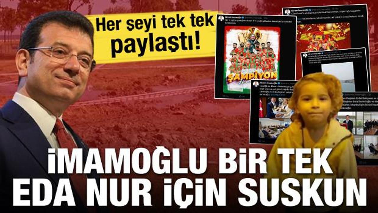 İmamoğlu her şeyi paylaştı bir tek Eda'yı paylaşmadı