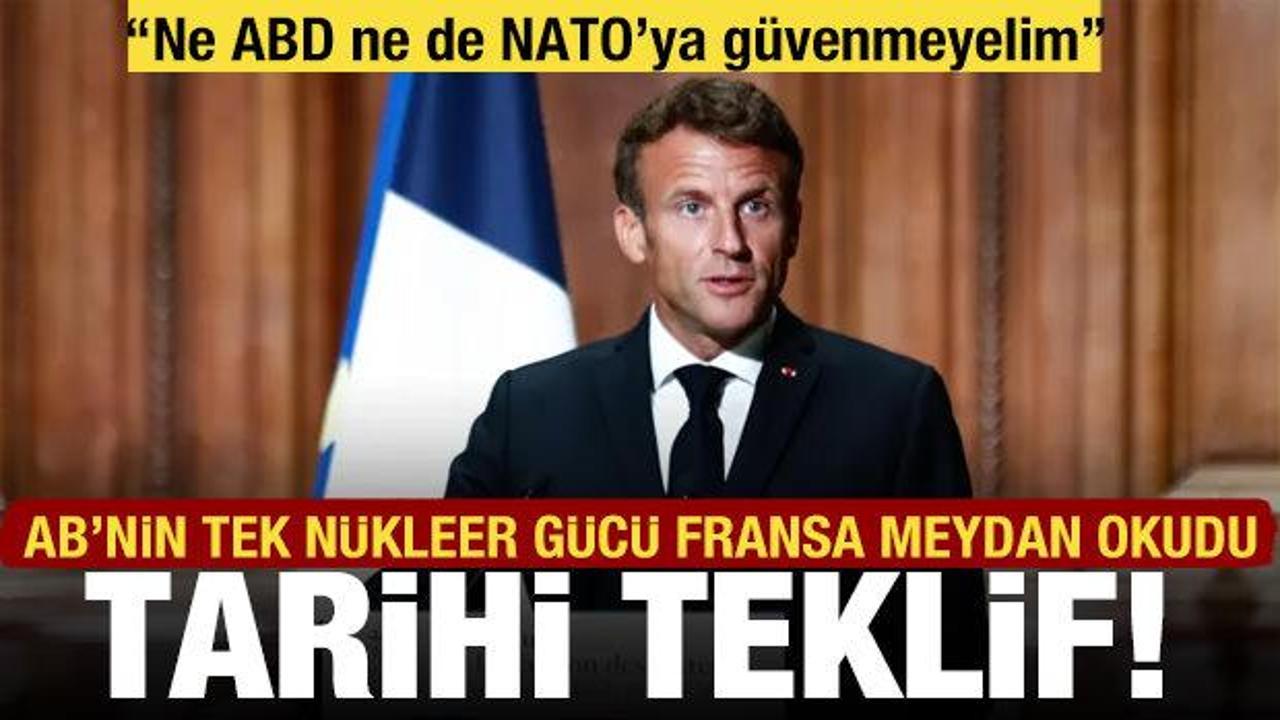 Macron'dan nükleer silahlı ortak Avrupa savunması teklifi