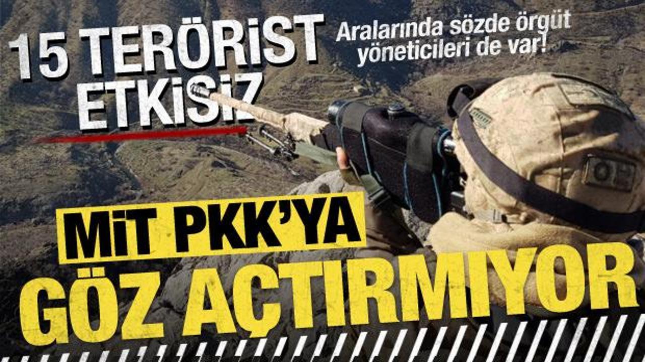 MİT'ten Hakurk'ta nokta atışı operasyonlar: 15 ter&ouml;rist etkisiz hale getirildi