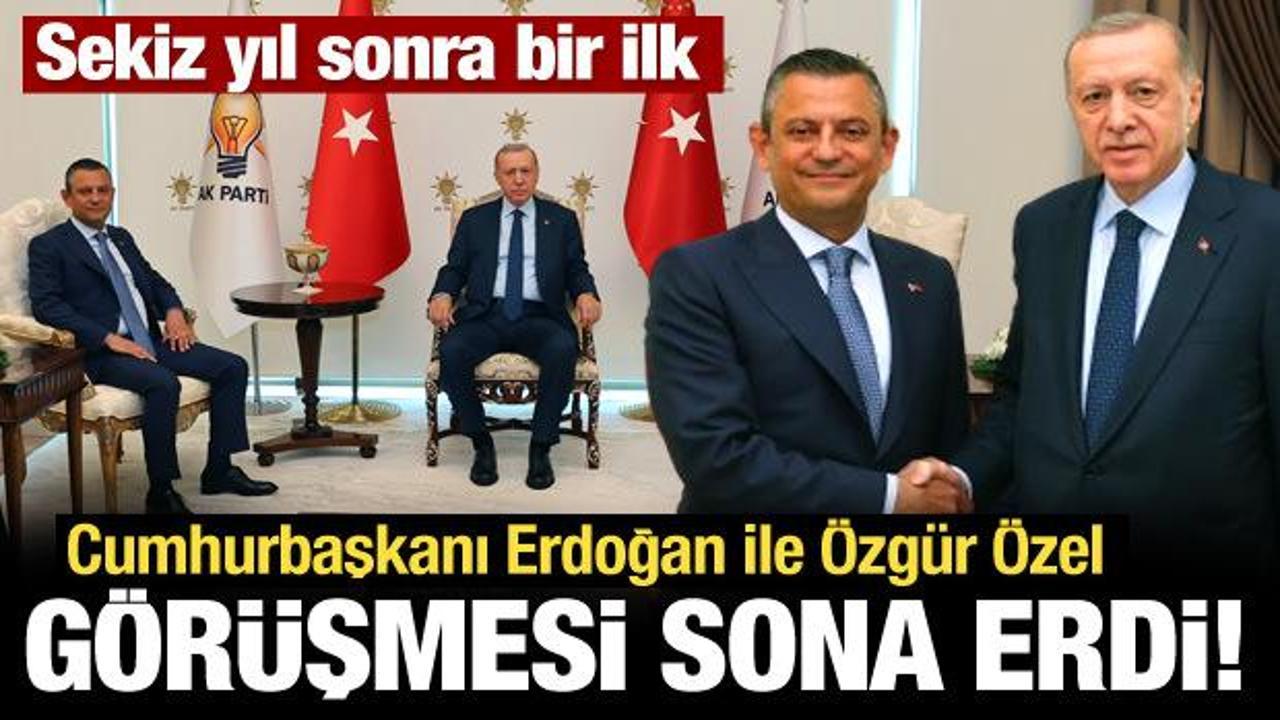 Son Dakika... Erdoğan ile Özel görüşmesi sona erdi! 