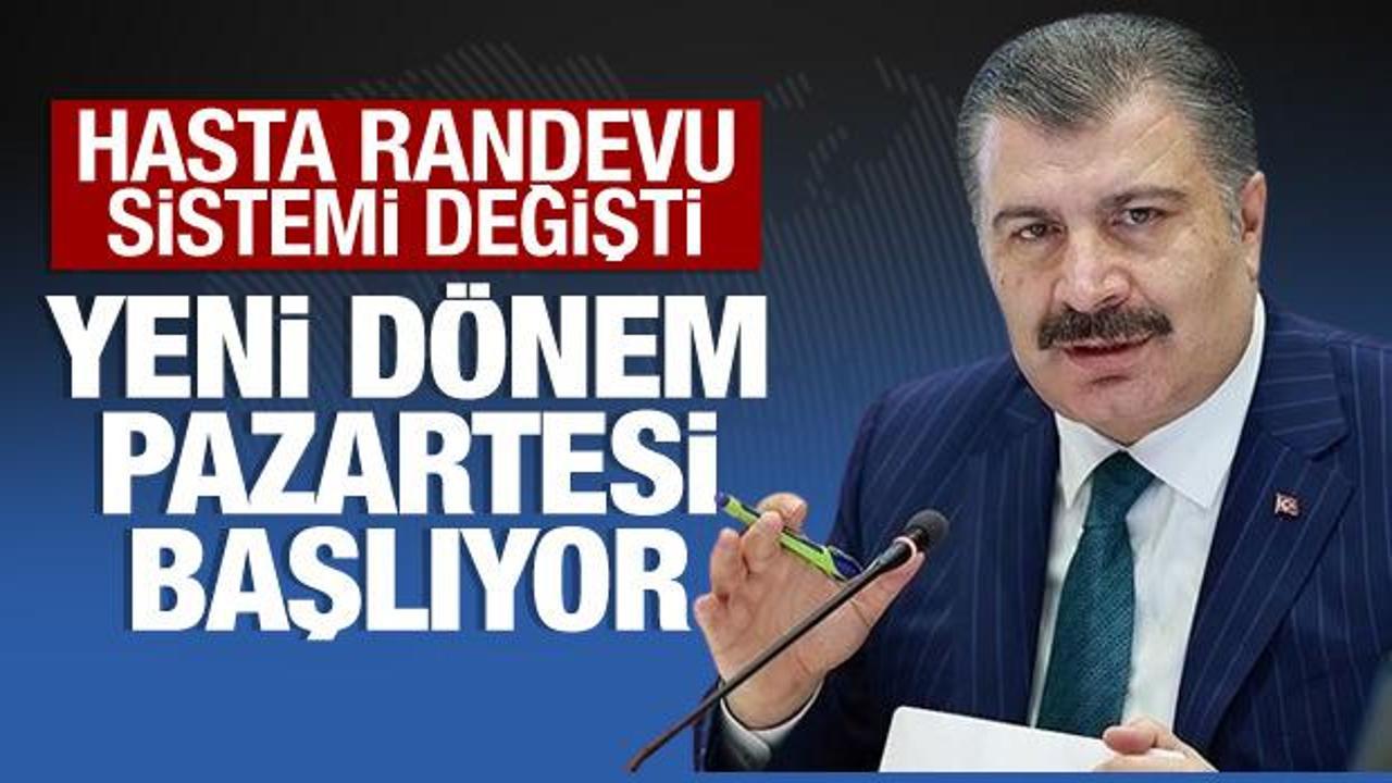Bakan Koca duyurdu: MHRS'de yeni d&ouml;nem pazartesi başlıyor!
