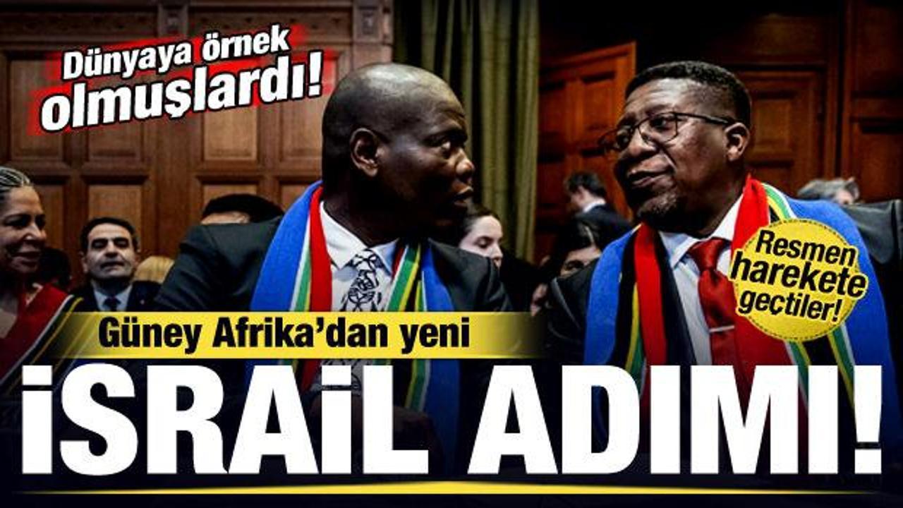 Fitili ateşleyen G&uuml;ney Afrika'dan bir İsrail adımı daha! Resmen harekete ge&ccedil;tiler