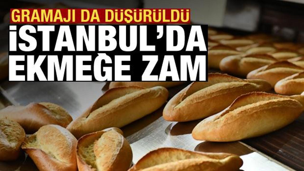 İstanbul'da ekmeğe zam: Gramajı da düşürüldü