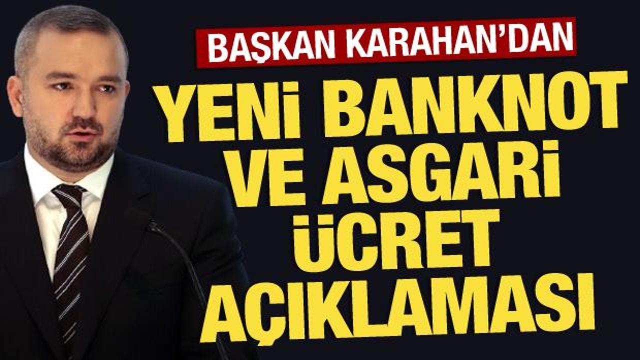 Merkez Bankası'ndan yeni banknot ve asgari ücret açıklaması