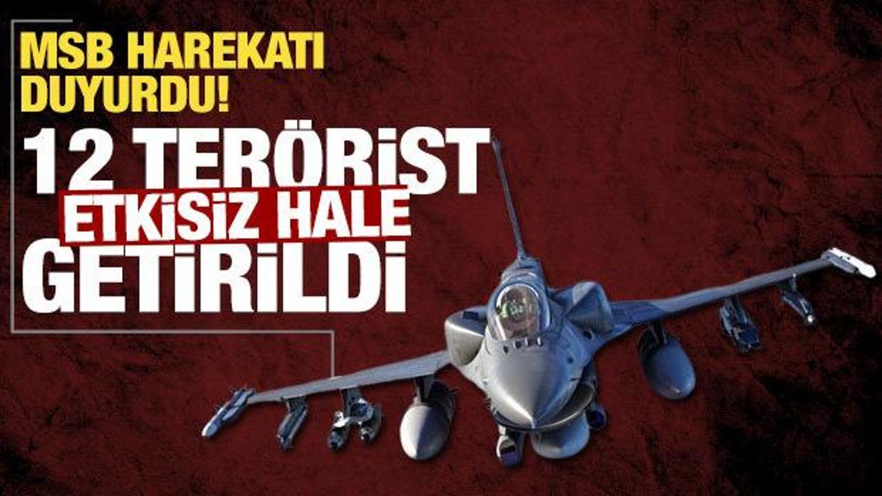 12 terörist etkisiz hale getirildi