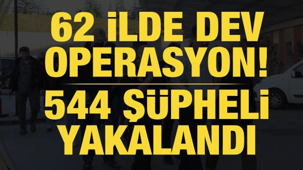 62 ilde Kıska&ccedil;-15 operasyonu: 544 ş&uuml;pheli yakalandı