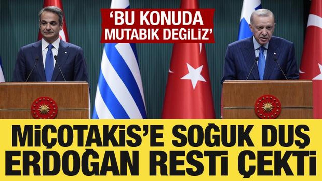 Cumhurbaşkanı Erdoğan'dan Mi&ccedil;otakis'e Hamas resti!