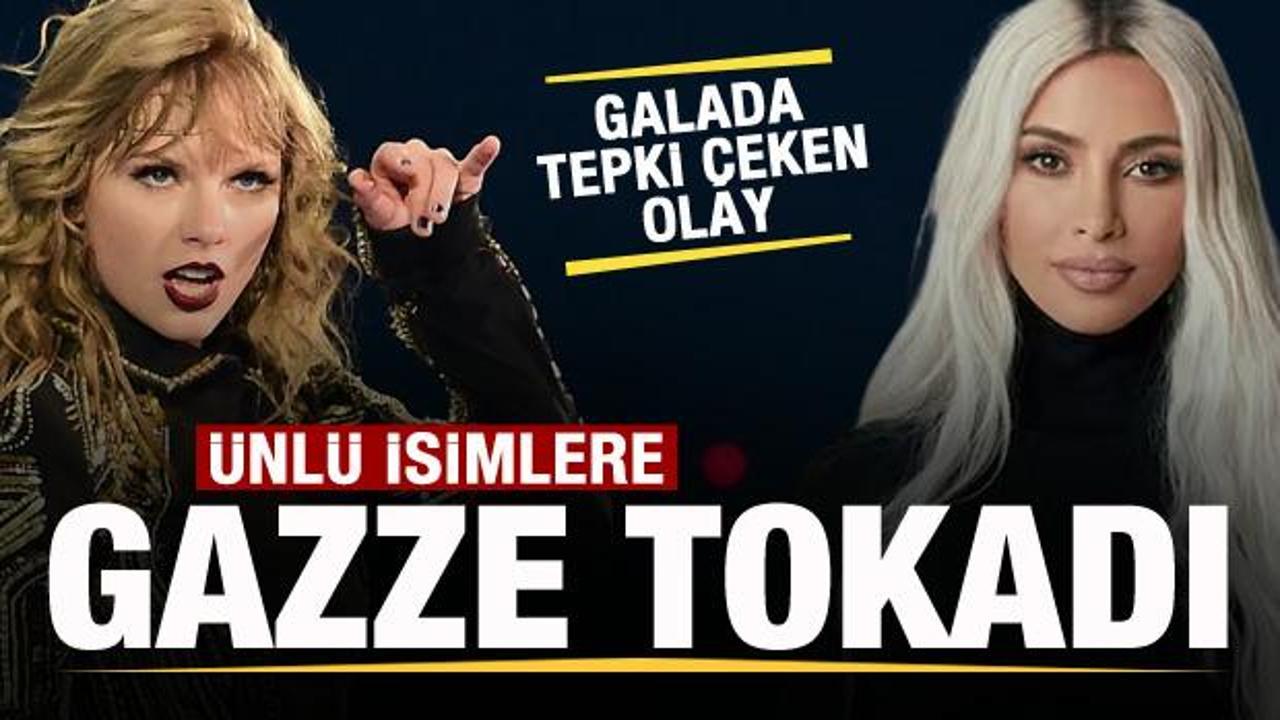 Galada tepki &ccedil;eken olay! &Uuml;nl&uuml; isimlere Gazze tokadı! 