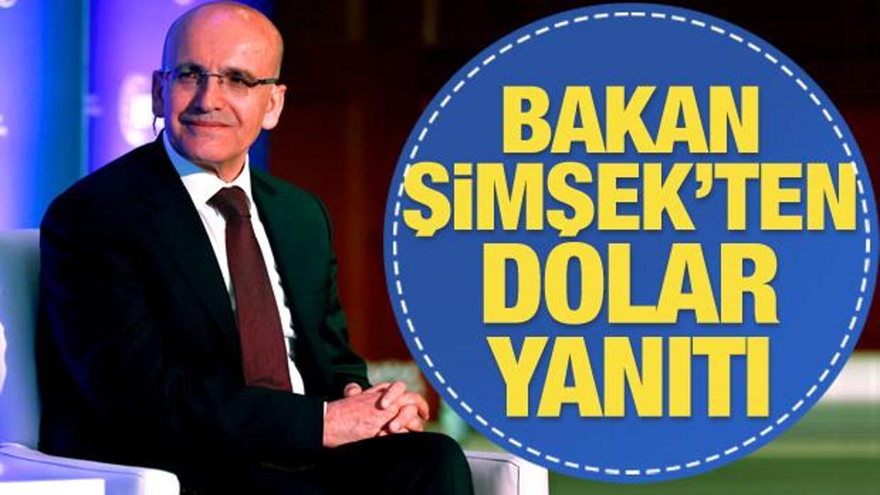 Bakan Mehmet Şimşek'ten dolar yanıtı