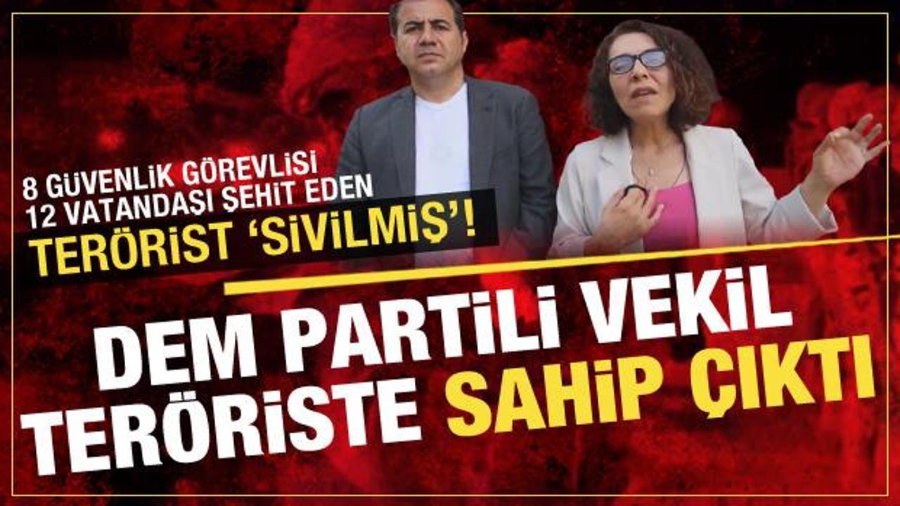 DEM Partili vekil 6 terör eyleminin failine 'sivil' diyerek sahip çıktı!