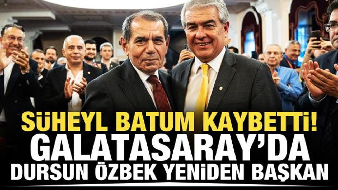  Galatasaray'da Dursun Özbek yeniden başkan!