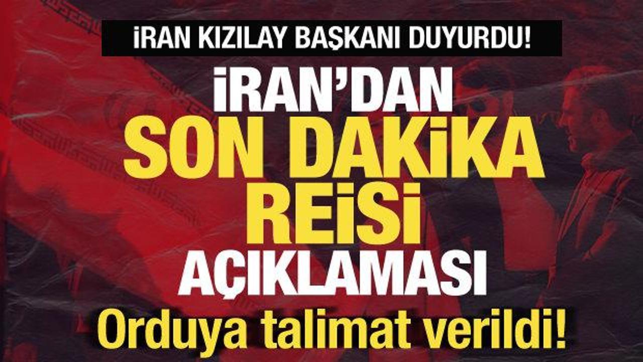 İran'dan son dakika Reisi açıklaması! Kızılay Başkanı yeni gelişmeyi duyurdu