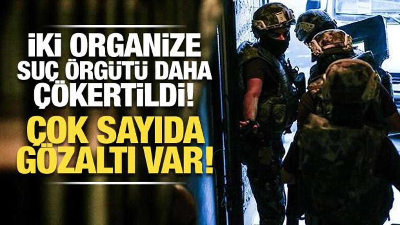 6 ilde 'Mahzen-50' operasyonları! İki ayrı organize suç örgütü çökertildi