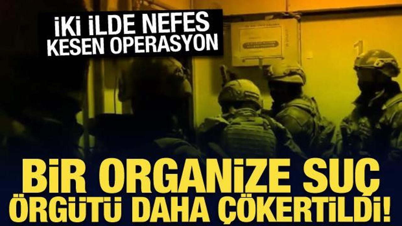 Adana merkezli iki ilde operasyon: Organize suç örgütü çökertildi