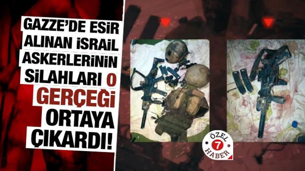 Gazze’de esir alınan 3 İsrail askerinin silahları o gerçeği ortaya çıkardı!