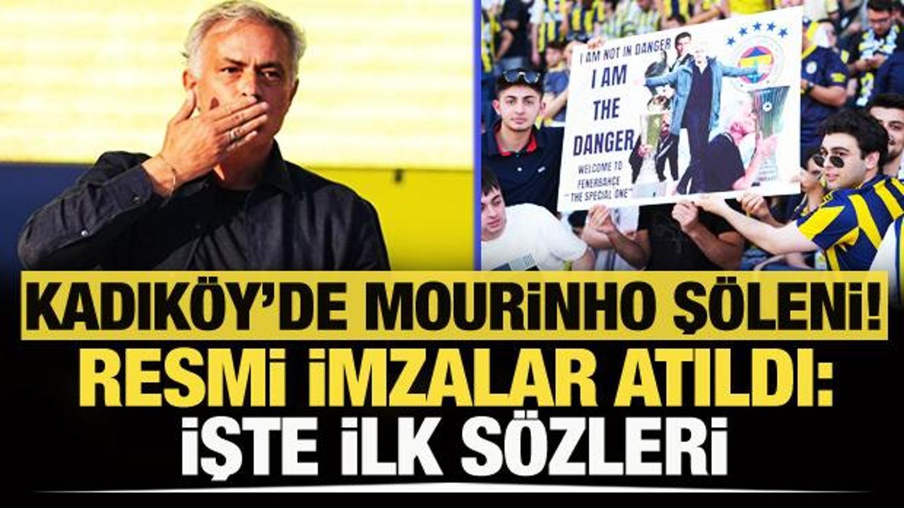 Kadık&ouml;y'de Jose Mourinho ş&ouml;leni! Resmi imzalar atıldı: İşte ilk s&ouml;zleri