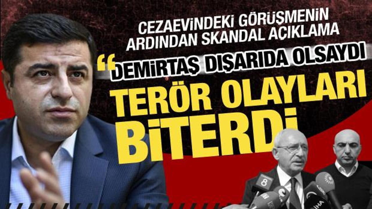 Kılıçdaroğlu Demirtaş'ı cezaevinde ziyaret etti: Dışarıda olsaydı terör olayları biterdi