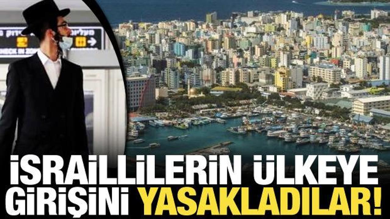 Maldivler'den karar: İsraillilerin ülkeye girişi yasaklandı
