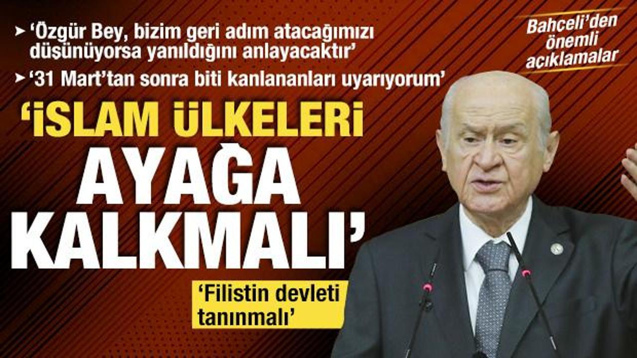 MHP Lideri Bahçeli: 'Netanyahu'yu tüm öfkemle lanetliyorum'