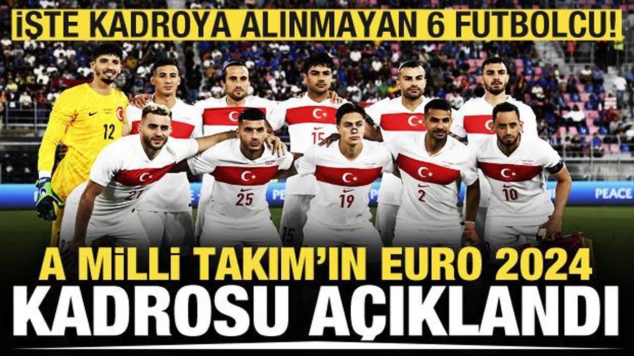 A Milli Takım'ın EURO 2024 kadrosu belli oldu!