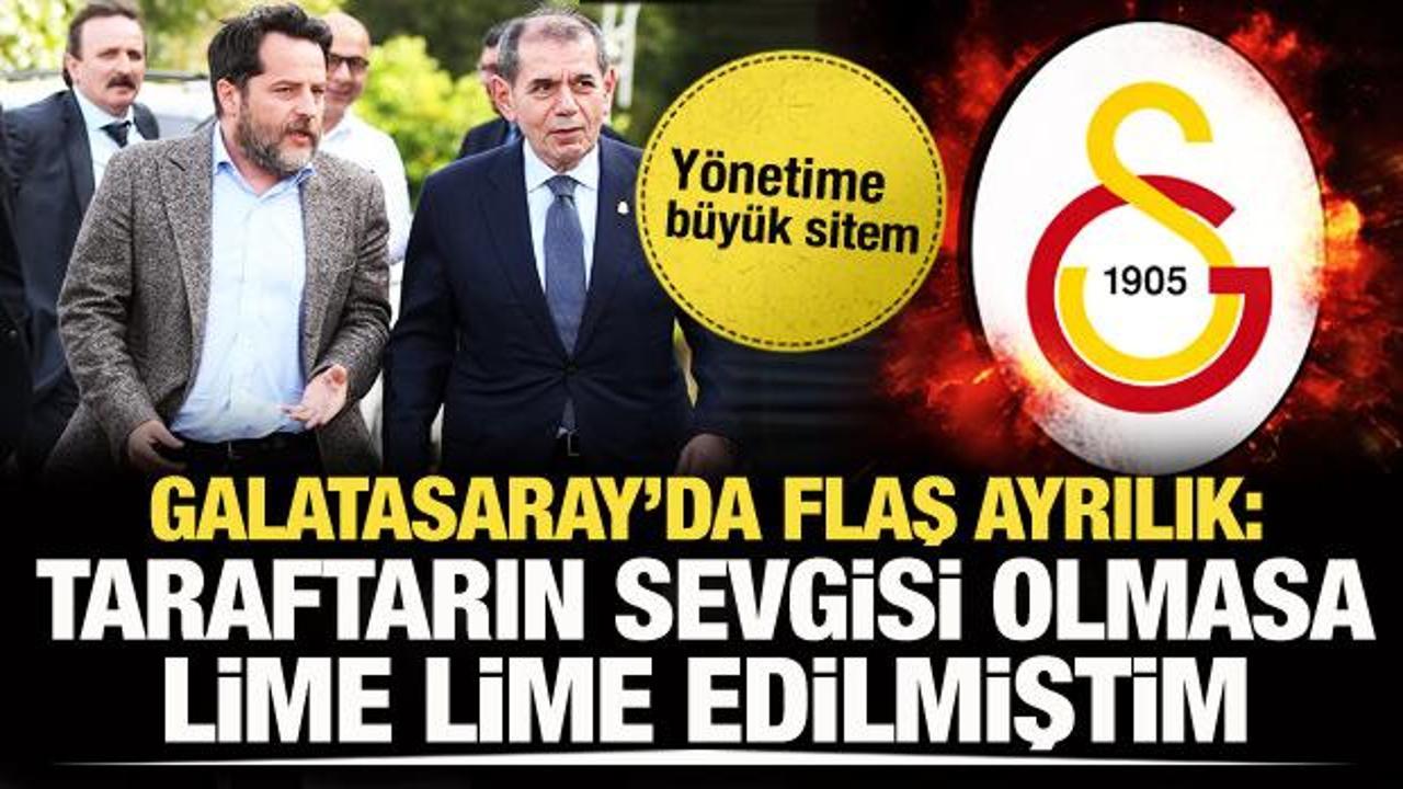 Galatasaray'da flaş ayrılık! Sitem dolu s&ouml;zlerle veda etti