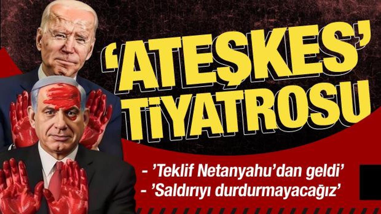 Gazze kasaplarından ateşkes tiyatrosu!