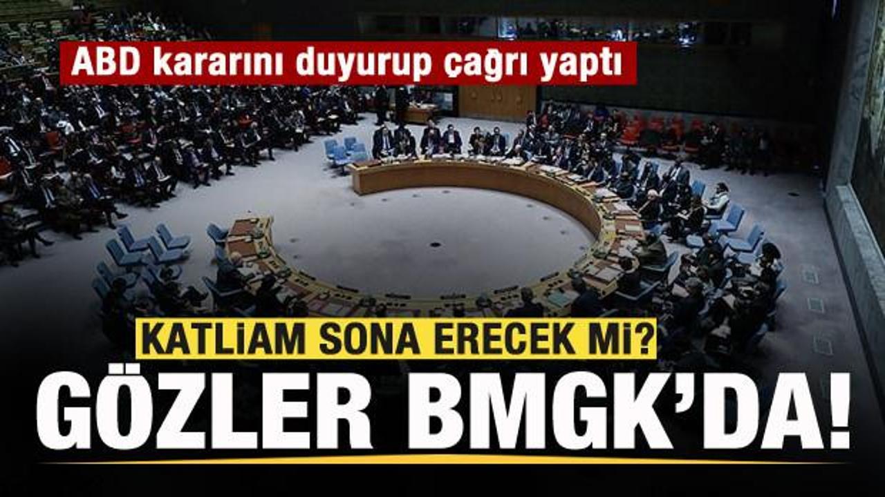 Gazze'de katliam sona erecek mi? G&ouml;zler BMGK'da! ABD kararını duyurup &ccedil;ağrı yaptı