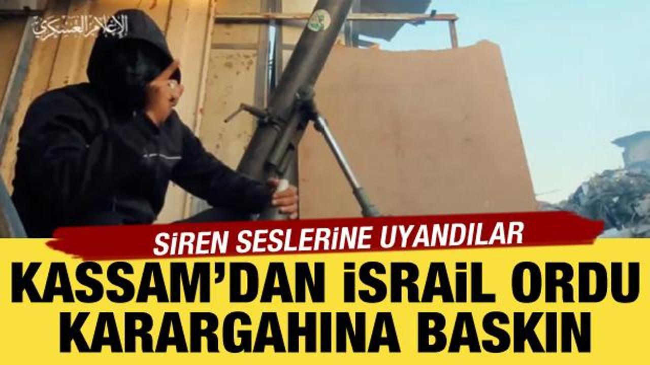 Kassam Tugayları'ndan İsrail ordu karargahına baskın