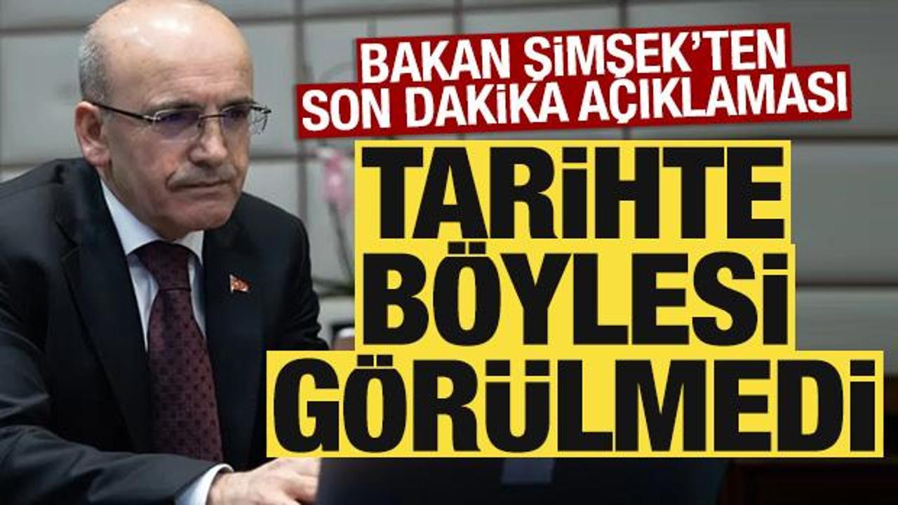 Mehmet Şimşek: Net rezerv artıya ge&ccedil;ti