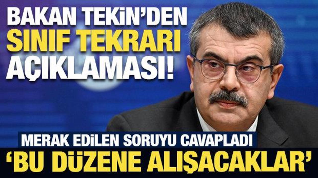 Bakan Tekin a&ccedil;ıkladı: 4 dersten kalanlara sınıf tekrarı!