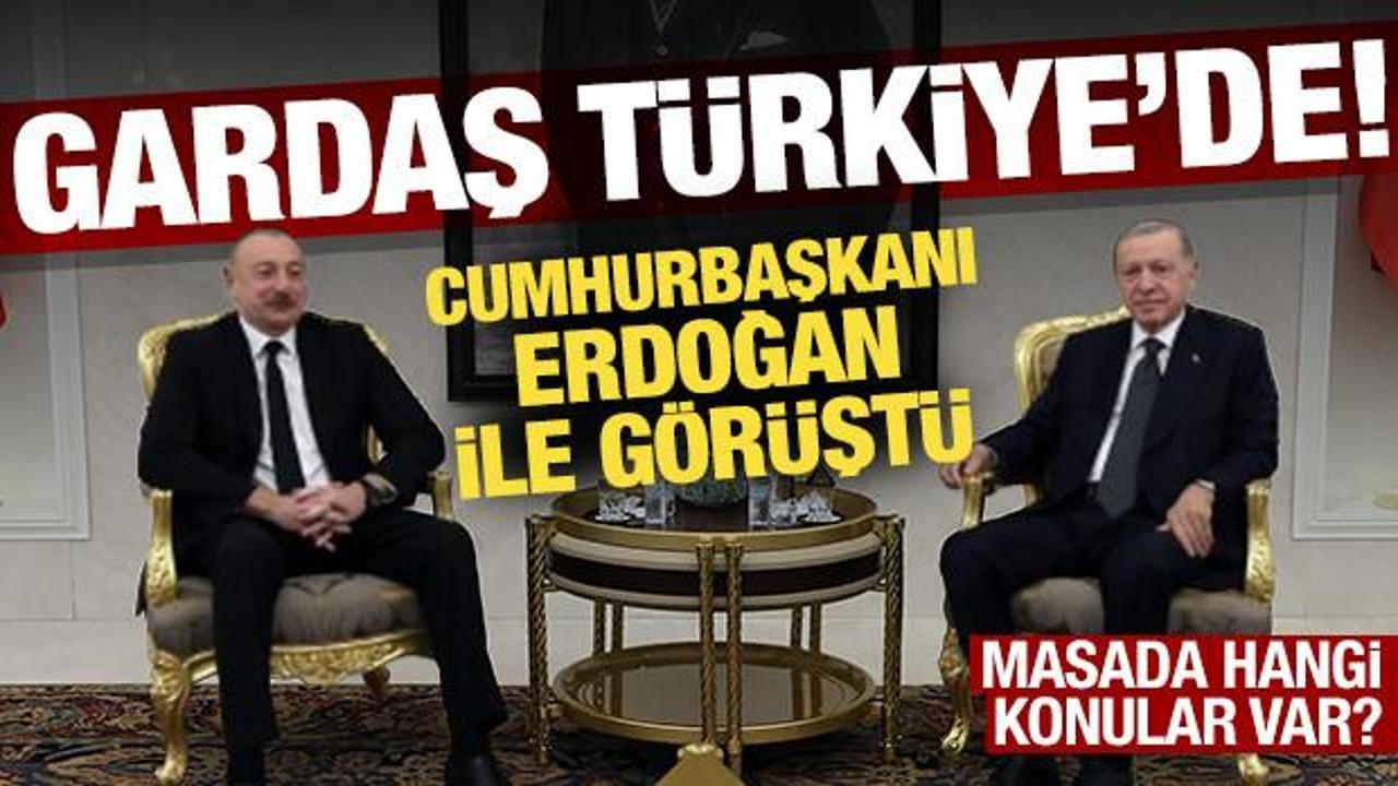 Cumhurbaşkanı Erdoğan Azerbaycan Cumhurbaşkanı Aliyev ile görüştü