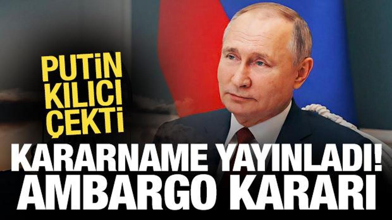 Putin Batı'ya petrol ambargosunu uzattı