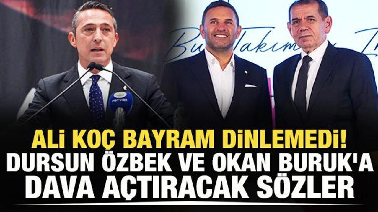 Ali Koç'tan, Dursun Özbek ve Okan Buruk'a sert sözler: Örgüt kırıntısı... 