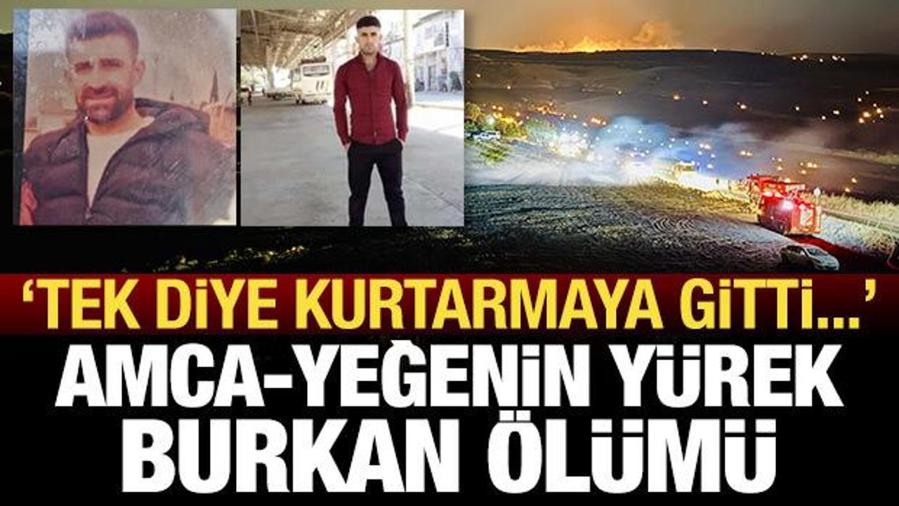 Diyarbakır'da yangın: Amca-yeğenin yürek burkan ölümü