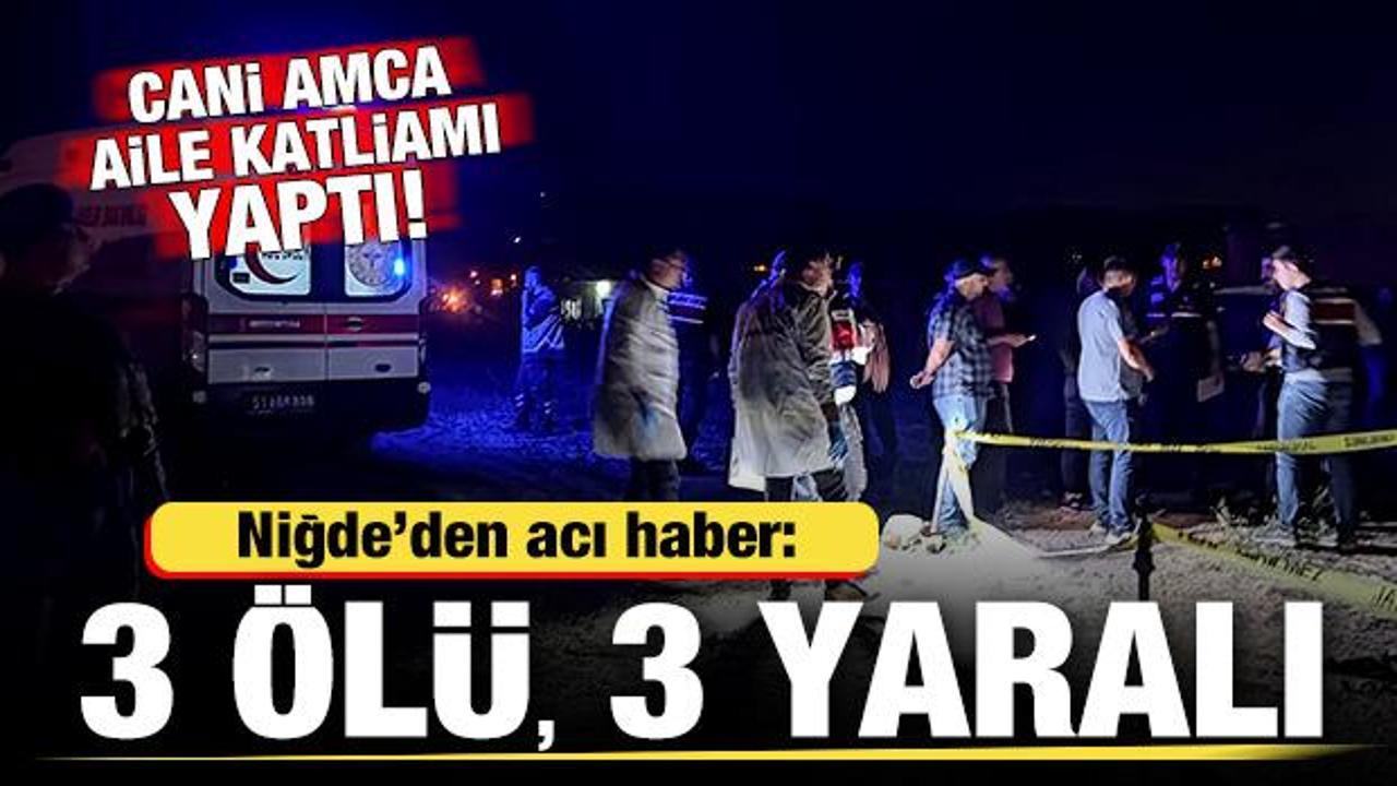 Niğde'de aile katliamı: 3 &ouml;l&uuml;, 3 yaralı