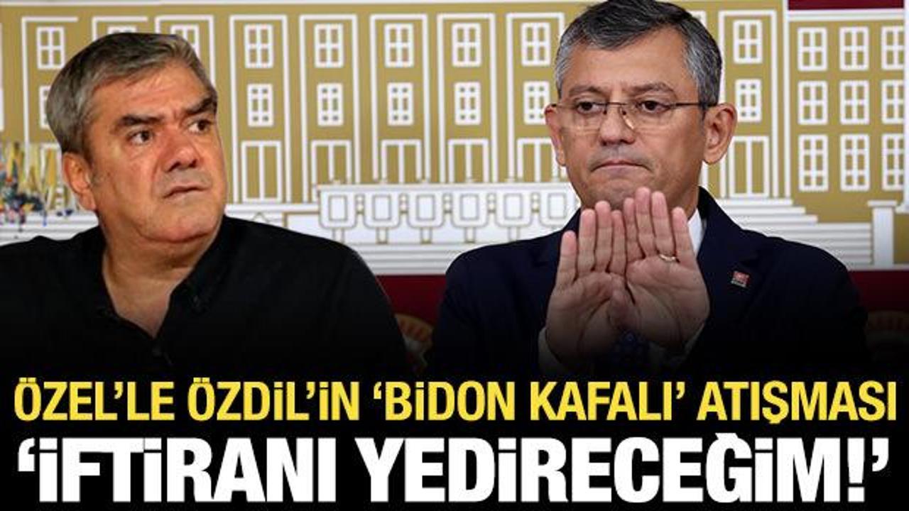 &Ouml;zel ile &Ouml;zdil arasında "bidon kafalı" atışması: Bu iftiranı sana yedireceğim