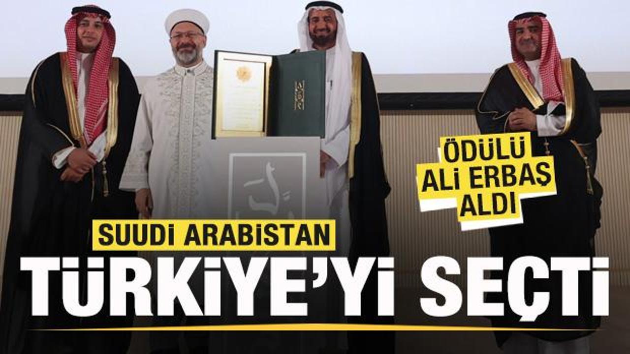 Suudi Arabistan Türkiye'yi seçti! Ödülü Ali Erbaş aldı