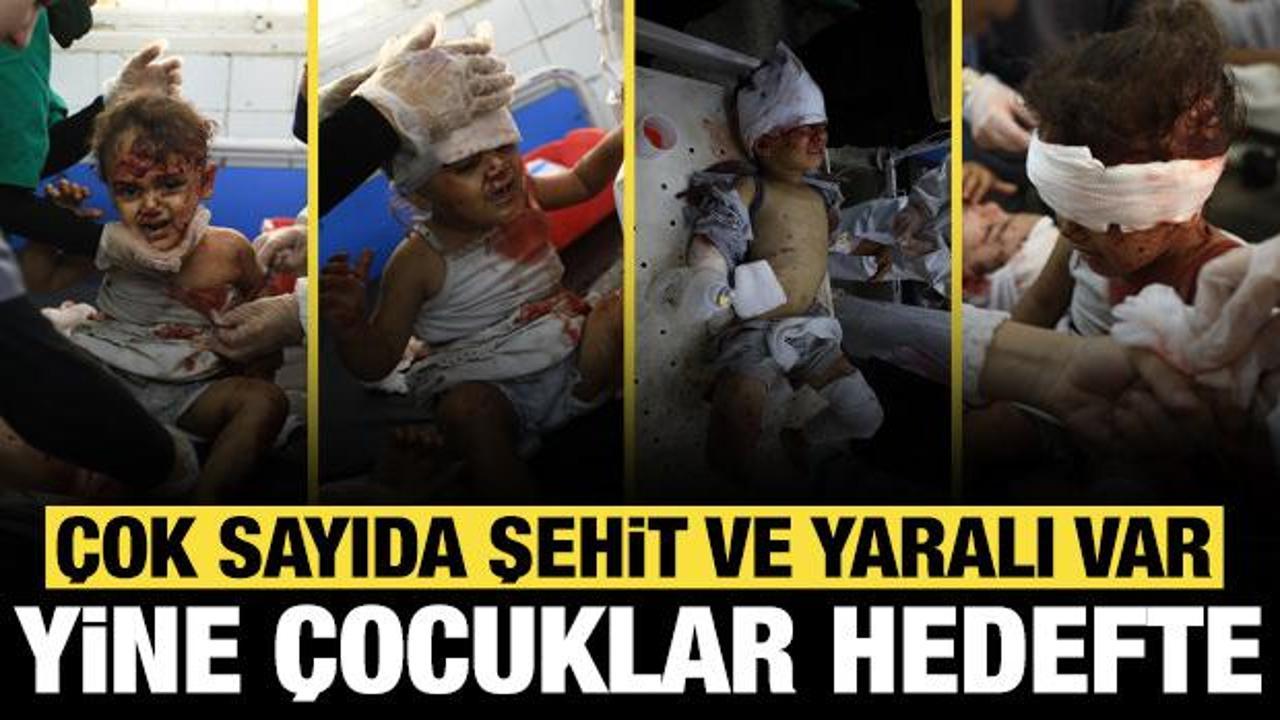 İsrail yine &ccedil;ocukları katletti! &Ccedil;ok sayıda şehit ve yaralı var
