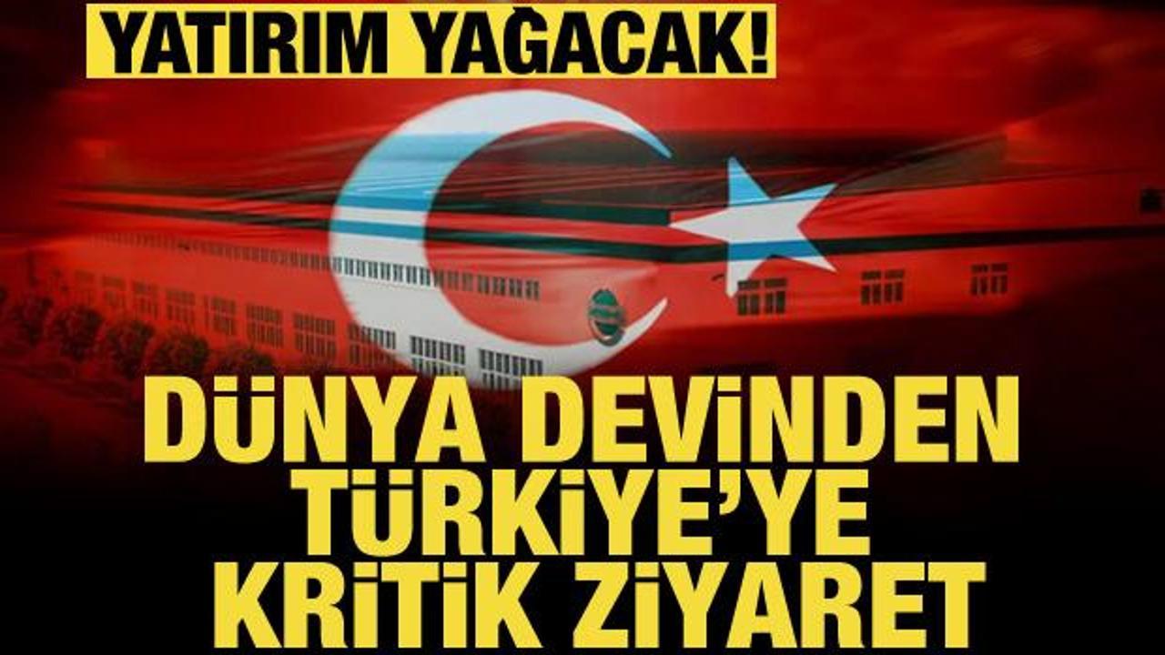 Yatırım yağacak! D&uuml;nya devinden T&uuml;rkiye'ye kritik ziyaret