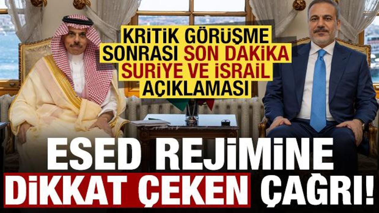 Bakan Fidan'dan son dakika Suriye ve İsrail açıklaması!