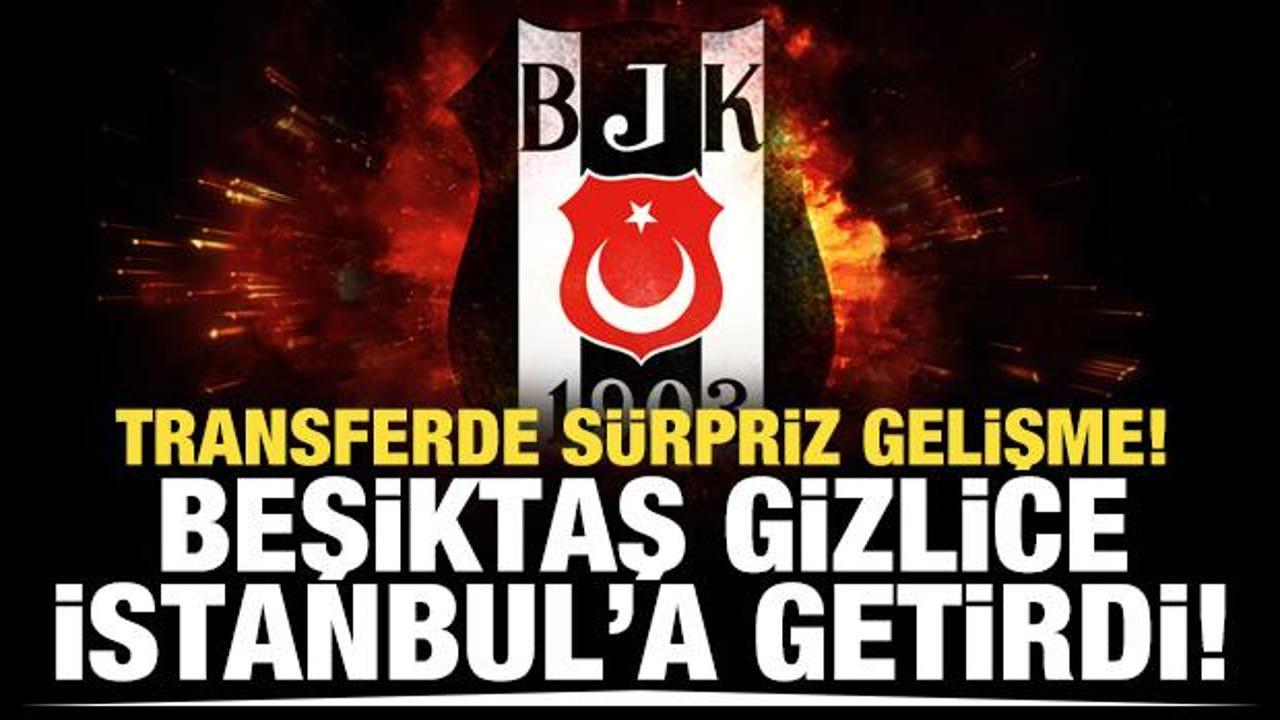 B&uuml;y&uuml;k s&uuml;rpriz! Beşiktaş gizlice İstanbul'a getirdi